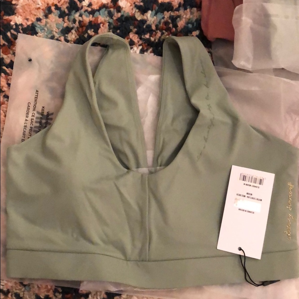 Whitney Simmons Moss Green Sports Bra Size Medium